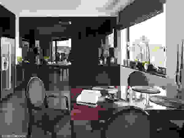 Apartament inspirowany Art Deco Pracownia Projektowa Pe2 Nowoczesna jadalnia