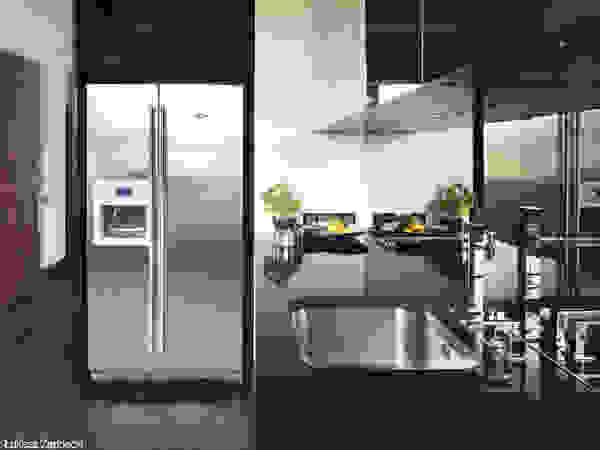 Apartament inspirowany Art Deco Pracownia Projektowa Pe2 Nowoczesna kuchnia