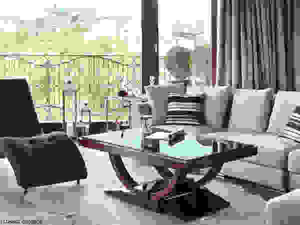 Apartament na Mokotowie inspirowany Art Deco Pracownia Projektowa Pe2 Klasyczny salon