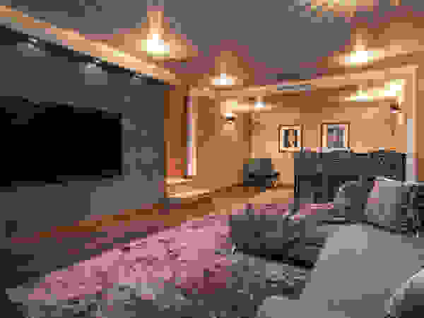 Villa South of France Interior cinema room Urban Cape Interiors Медіа-зал