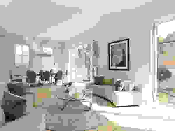 Wandsworth London, Detached House Refurbishment and Design Urban Cape Interiors Вітальня