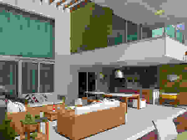Pinheiro Martinez Arquitetura Modern balcony, veranda & terrace Wood White