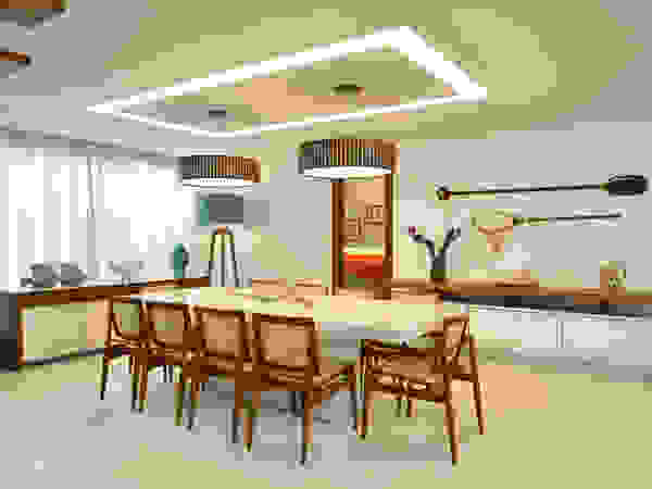 Pinheiro Martinez Arquitetura Modern dining room White