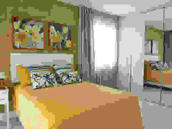 Pinheiro Martinez Arquitetura Modern style bedroom Yellow
