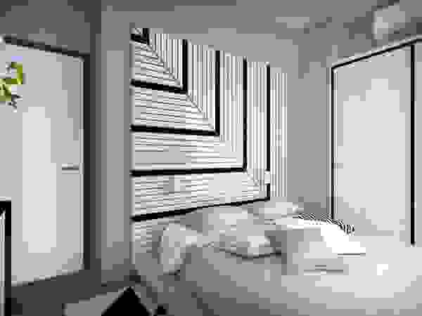 Дизайн-студия HOLZLAB Minimalist bedroom