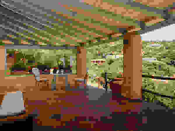 Mario Marino Rustic style balcony, veranda & terrace