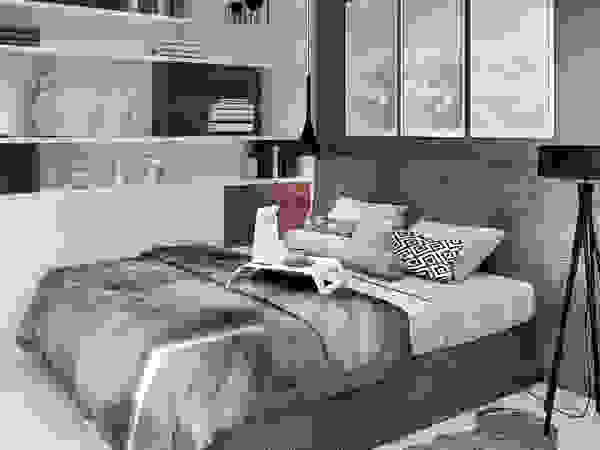 Дизайн-студия HOLZLAB Scandinavian style bedroom