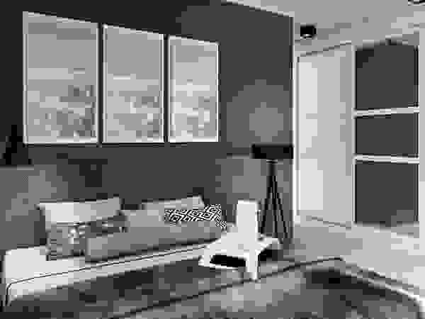 Дизайн-студия HOLZLAB Scandinavian style bedroom