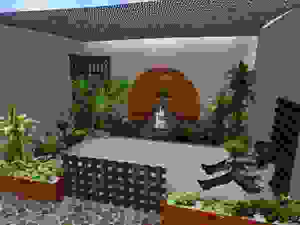 Zen Ambient Rustic style garden
