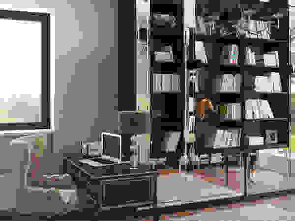 Bronx Eclectic style study/office