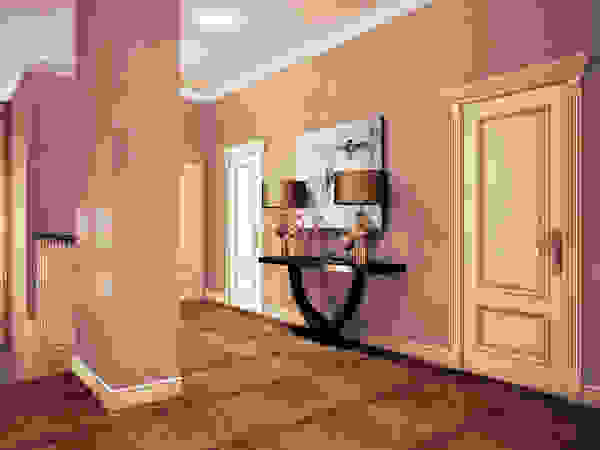 Bronx Eclectic style corridor, hallway & stairs