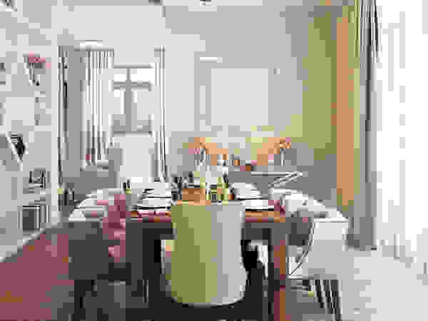 Bronx Eclectic style dining room