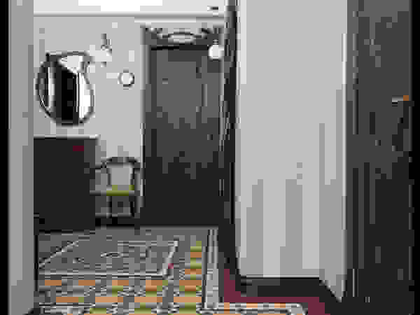 D&T Architects Modern corridor, hallway & stairs