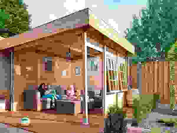 NuBuiten.nl Balkon, Beranda & Teras Gaya Skandinavia