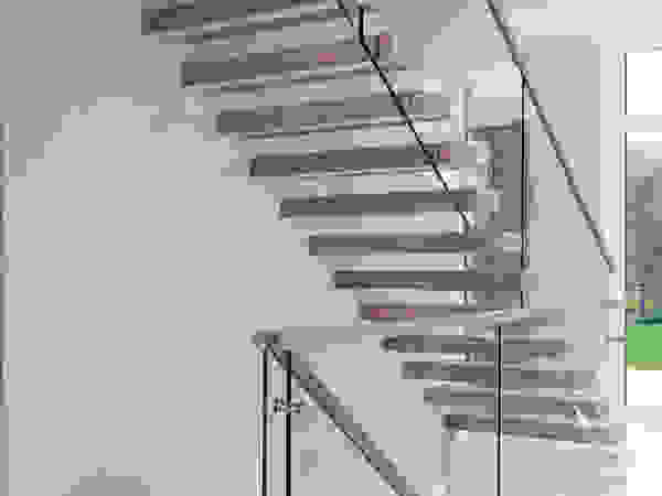 Trąbczyński Minimalist corridor, hallway & stairs
