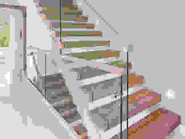 Trąbczyński Minimalist corridor, hallway & stairs