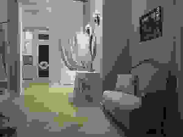 Альбина Романова Eclectic style corridor, hallway & stairs