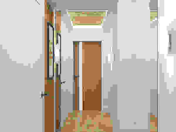 QUADRUM STUDIO industrial style corridor, hallway & stairs