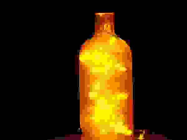 LAMPBADA DESIGN LAMP Interior landscaping Glass Amber/Gold
