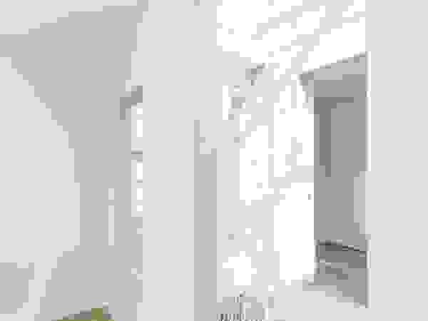 ディンプル建築設計事務所 Modern living room Sandstone White