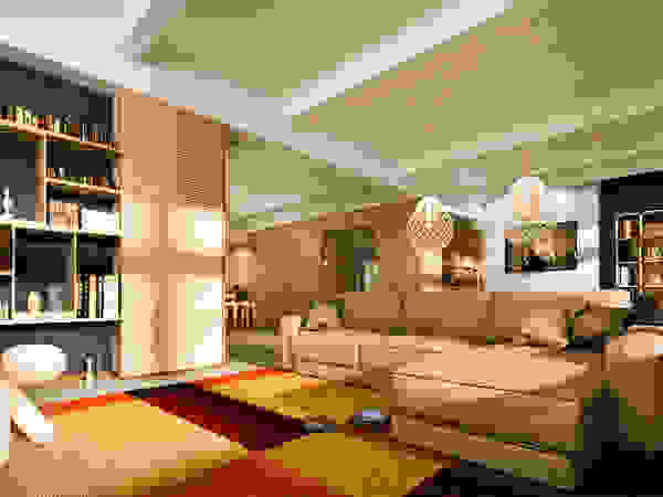 de-cube Modern Living Room