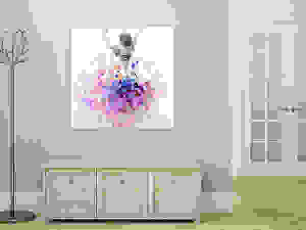 KUNSTLOFT ArtworkPictures & paintings Cotton Pink