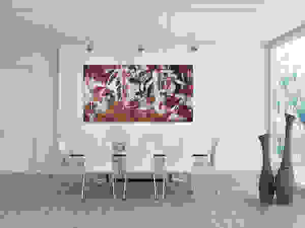 KUNSTLOFT ArtworkPictures & paintings Cotton Red