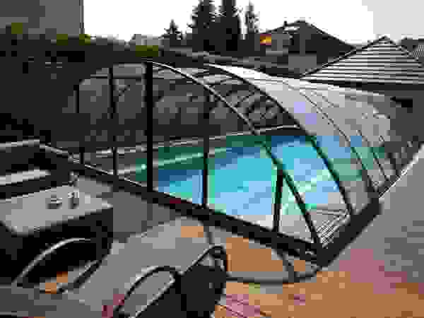 Foliebecken grau-hellgrau+ FKB Schwimmbadtechnik Kolam Renang Modern