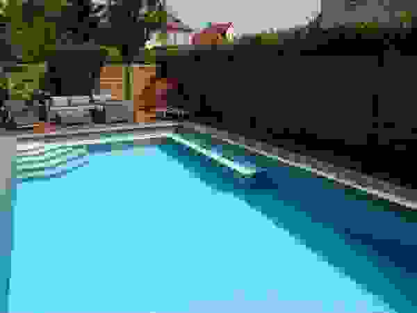 Foliebecken grau-hellgrau+ FKB Schwimmbadtechnik Kolam Renang Modern
