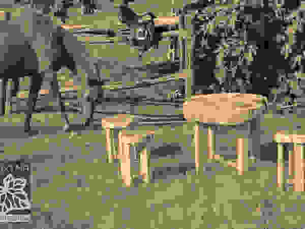 Livyng Ecodesign Garden Furniture Wood Metallic/Silver