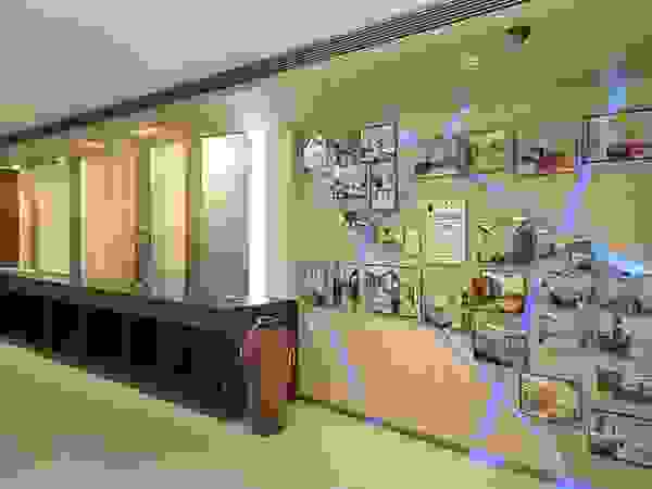SHOWROOM IN NAVI MUMBAI Alaya D'decor Commercial Spaces Plywood Yellow