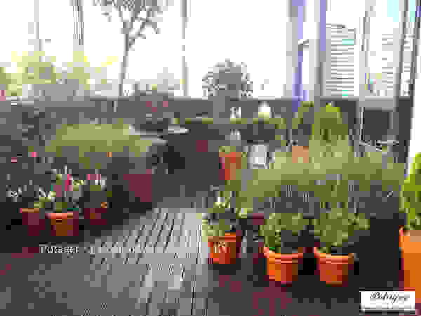 Potager Klassieke balkons, veranda's en terrassen Groen