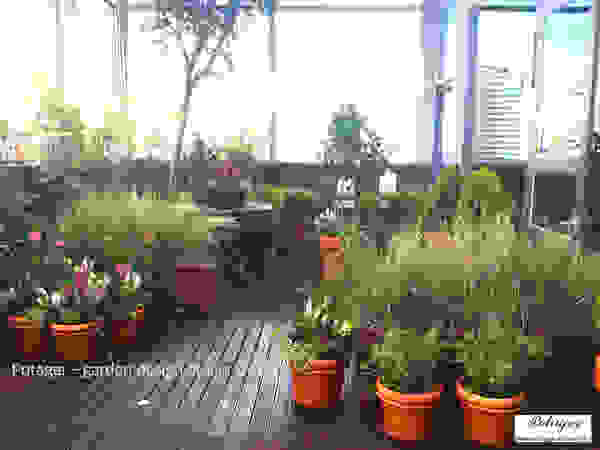Potager Klassieke balkons, veranda's en terrassen Groen
