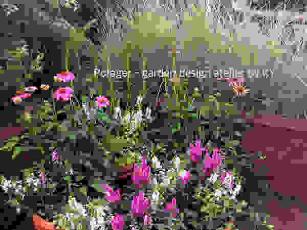 Potager Klassieke balkons, veranda's en terrassen Roze