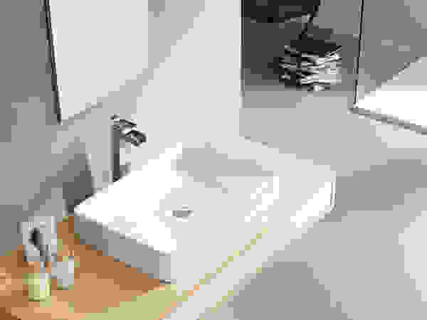 BATHCO BathroomSinks Porcelain White