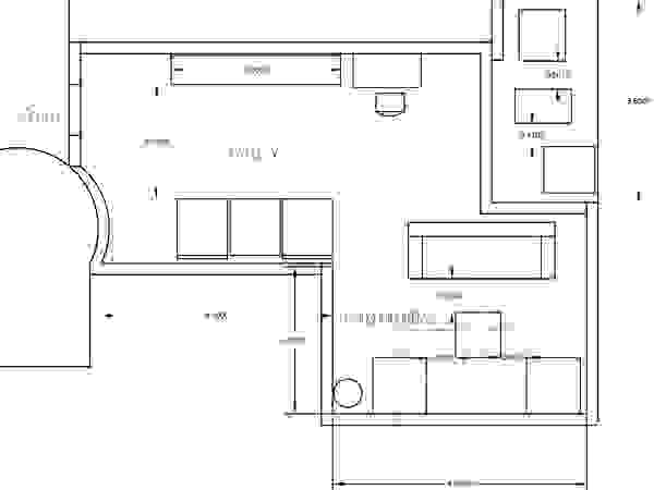 Estudio BDesign Living room Reinforced concrete Grey