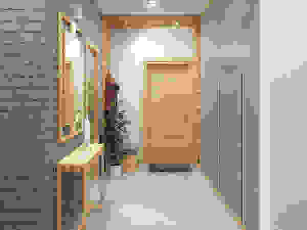 Giovani Design Studio Scandinavian style corridor, hallway& stairs