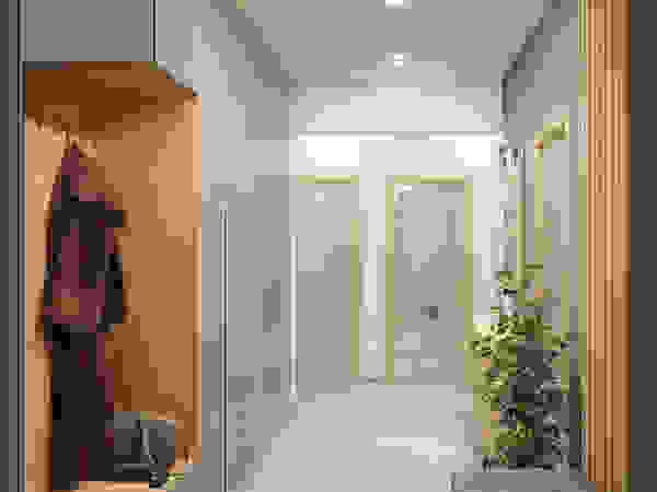 Giovani Design Studio Scandinavian style corridor, hallway& stairs