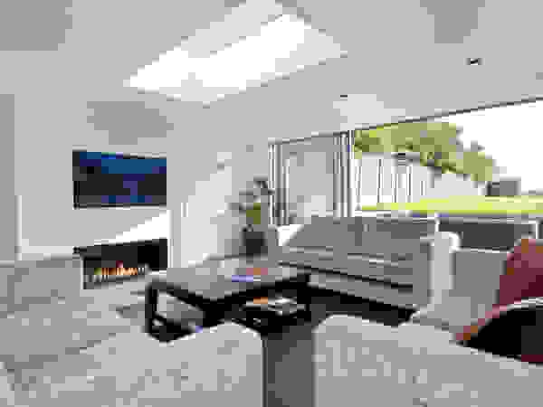 Private residential house—Elstree New Images Architects Modern living room