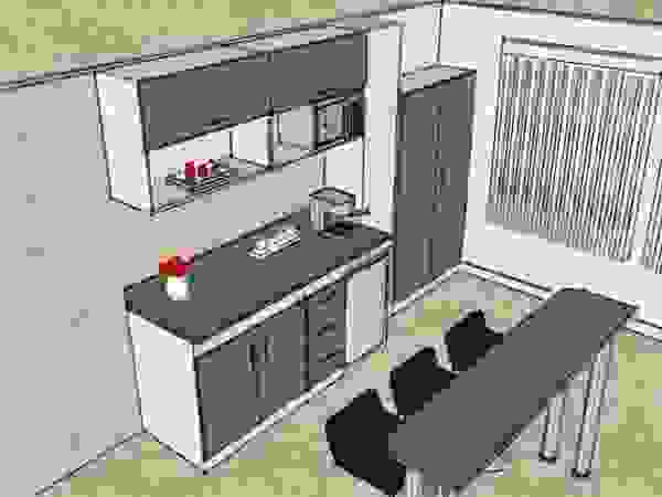 Grupo Creativo DF, C.A. Modern kitchen MDF Beige