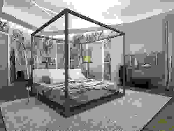 A-partmentdesign studio Camera da letto minimalista Legno composito Variopinto