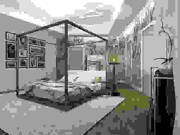 A-partmentdesign studio Camera da letto minimalista Legno Bianco
