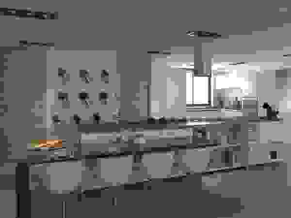 Area5 arquitectura SAS Cozinhas modernas Cinza