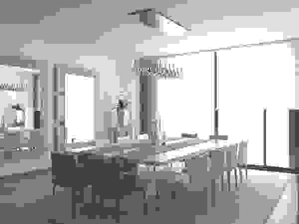 Area5 arquitectura SAS Salas de jantar modernas Branco