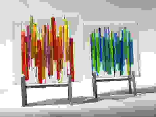 Ana Maria Nava Glass ArtworkSculptures Glass Multicolored
