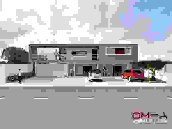 om-a arquitectura y diseño Minimalistische Häuser