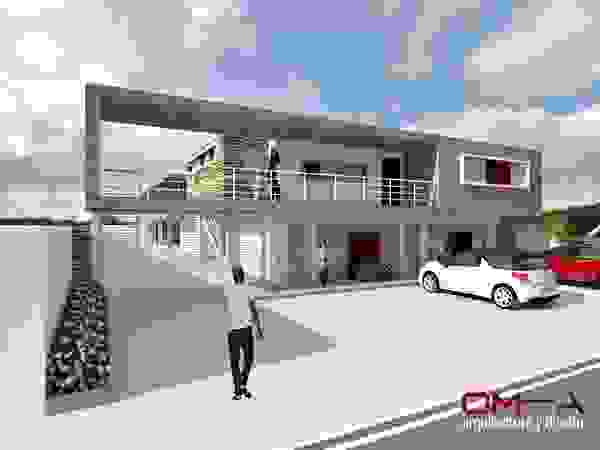 om-a arquitectura y diseño Minimalistische Häuser