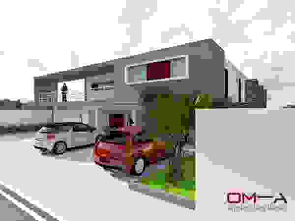 om-a arquitectura y diseño Minimalistische Häuser