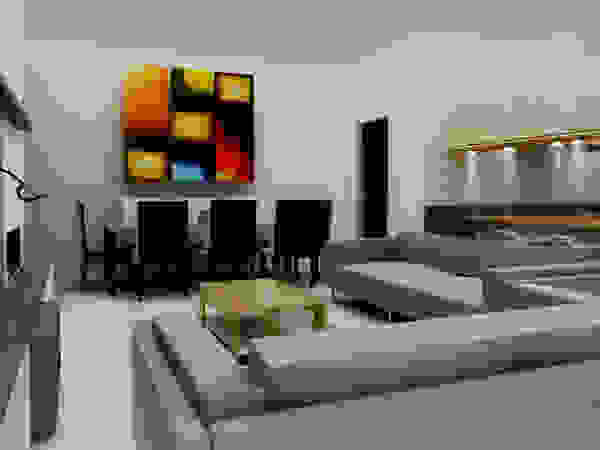 SANT1AGO arquitectura y diseño Minimalist media room