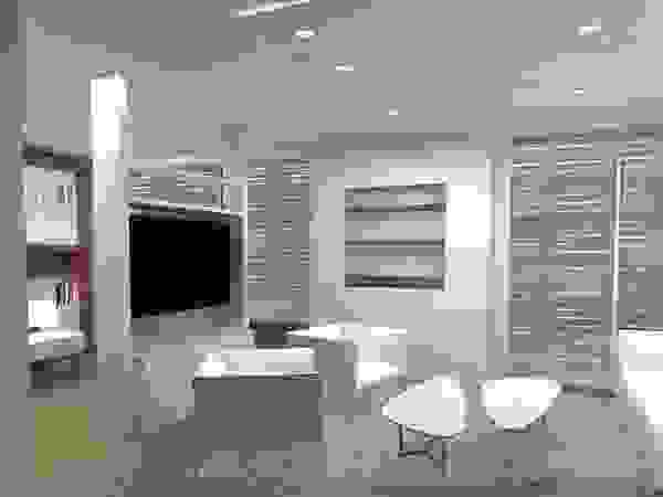 Interiores y Muebles Salas de estar modernas Bege